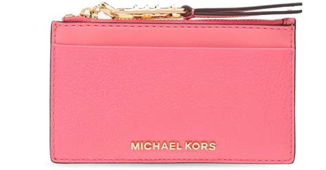 michael kors chain card case|michael kors leather card case.